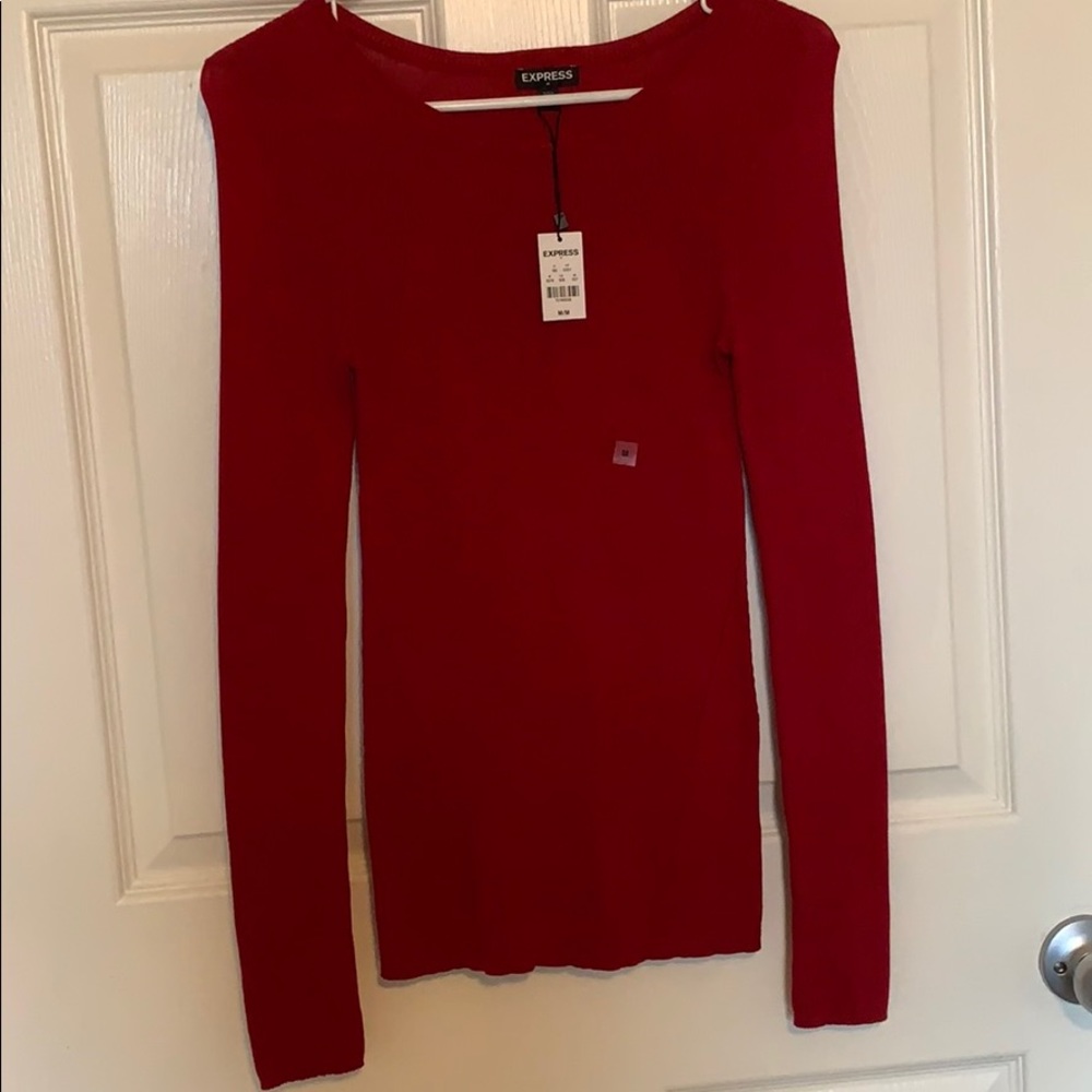 Red express sweater